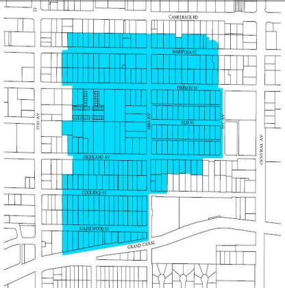 Pierson Place Historic District Map In Phoenix. Laura B. Historic Phoenix Homes Specialist, Phoenix, AZ. Member PAR, NAR, AZMLS. EEOC.