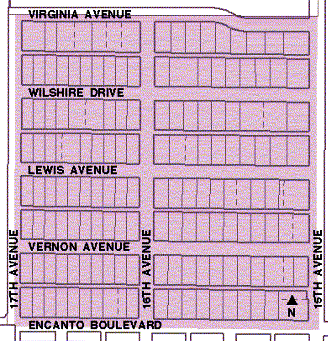 Del Norte Historic District Map In Phoenix, AZ. Historic Central Phoenix Homes. Laura B. Historic Phoenix Homes Specialist. EEOC. Member NAR, PAR, AAR