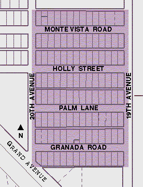 Villa Verde Historic District Map. Laura B. Historic Phoenix Homes Specialist. EEOC. Member NAR, PAR, AAR Phoenix, AZ.